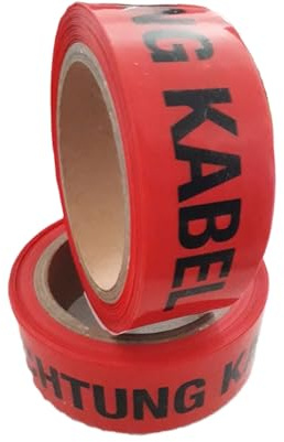 Generisch Trassenwarnband Achtung Kabel rot 25m/40mm