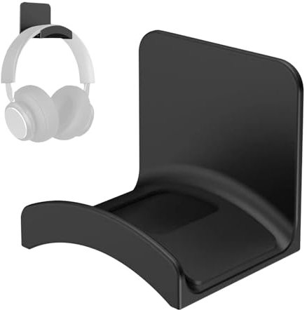 Parthan Headphone Mount Hanger Holder, Universal Headset Hook Stand for Headphone, Strong Adhesive Headset Hanger, Space Saving Headphone Holder for Desk Display