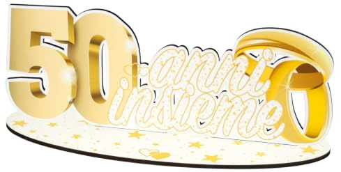 PuntoCasaStore Centrotavola Maxi Scritta in Legno Santa Cresima con Cappello Vescovo e Colomba 35x21 cm Decorazione Festa Tavolo Torta Idea