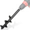 Warmfay Trapano da giardino per trapano, lumache da giardino, 60 x 8 cm, per avvitatore a batteria, in acciaio inox Hex Shank