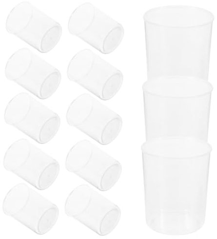 Warmhm 30pcs 100ml Thickened Food-grade Plastic Measuring Beakers Set Graduation, Laboratory Liquid Measuring Tools for Students and Experiments