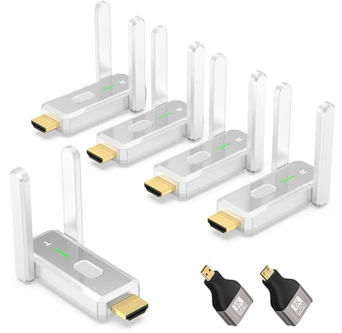 Wireless HDMI Transmitter and 4 Receivers 500 FT/150M + Wireless HDMI Transmitter and Receiver 328FT/100M