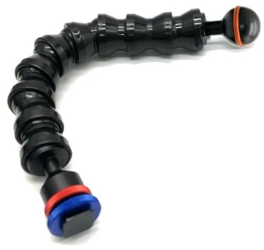 Compatibile con custodia for fotocamera subacquea con slitta a contatto caldo e bracci flessibili a sfera, custodia impermeabile da 12 pollici for immersioni e snorkeling