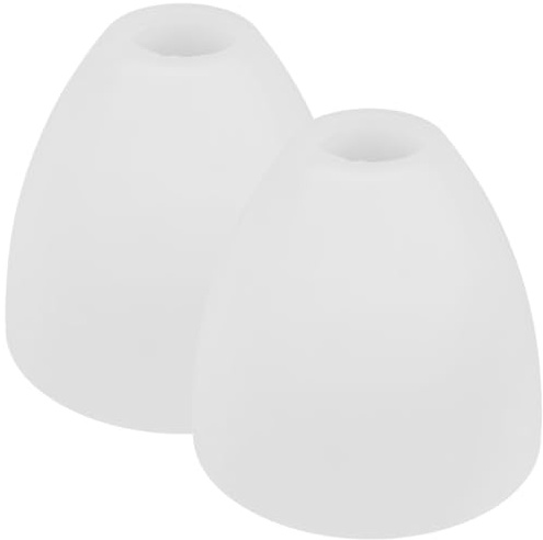 BESPORTBLE 2Pcs Frosted Glass Lamp Shades Replacement E27 Lamp Shade for Pendant Lights Ceiling Lamps Wall Lights and Chandeliers Decorative Shades for Indoor Home Lighting