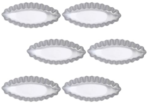 Angoily Molde para Hornear Creativo de 6 Piezas Molde de Tartaleta Grande en Forma de Flor para Repostería Bandeja para Tartas y Postres Adecuado para Cocina Doméstica y Profesional