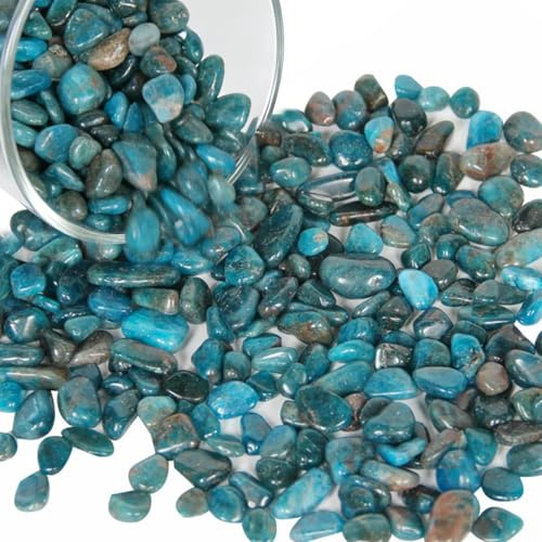 wuyukeji Edelstein Set,400G Trommelsteine kleine Edelsteine,Schmucksteine zur Dekoration für Aquarien, Blumentöpfe, Schmuckherstellung und Wohndekoration(Farbverlauf Blau)