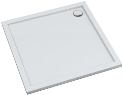 AQUABAD Duschwanne/Duschtasse Villa mit LeakProtect Technologie Smooth White 90x90cm Quadrat