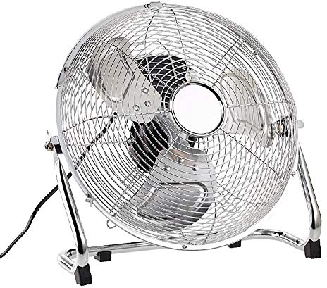 Sichler Haushaltsgeräte Vollmetall-Bodenventilator mit 3 Geschwindigkeitsstufen, Ø 30 cm