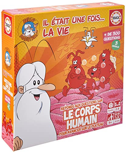 Educa - Il était Une Fois la Vie | Jeu de société Familial éducatif avec Plus de 300 Questions et réponses sur l'anatomie et la biologie | A partir de 6 Ans (17352)
