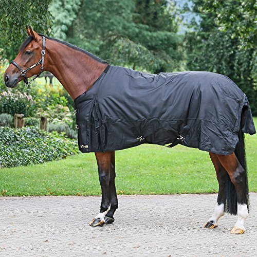Back on Track - Winterdecke für Pferd, Schwarz, 145, Wasserdicht, Reißfest, Nylon