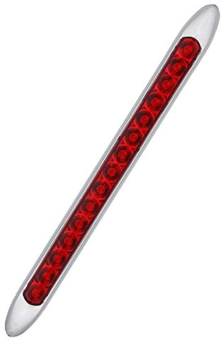HEHEMM Zusätzliches Bremslicht, 15 LED Ultra Slim Rücklicht Rückanschlag Rückwärts Blinker Kontrollleuchte Seitenmarkierung 10-30V (rot)