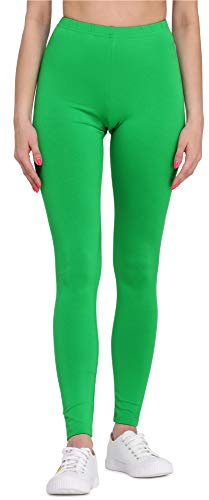 Bellivalini Leggins Mallas Deportivas Largas en Viscosa Mujer BLV50-147 (Verde, XL)