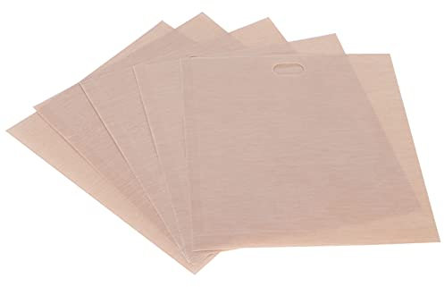 5 Pezzi Sacchetti per Tostapane Sacchetti per Snack Riutilizzabili Antiaderenti Sacchetti per La Conservazione del Tostapane per Panini al Formaggio alla Griglia Forno a Microonde(18 * 19cm)