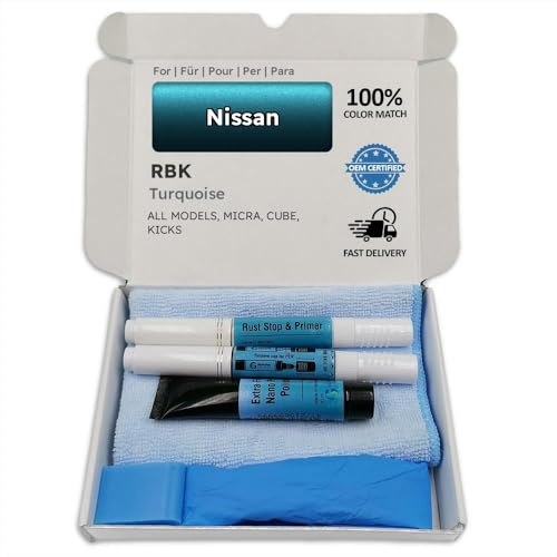Genuine Colors Lackstift Turquoise RBK für Nissan Blau MICRA Cube Kicks