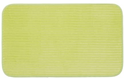 Gözze - Rutschfester Weicher Badeteppich, 100% Polyester, 60 x 100 cm - Limone