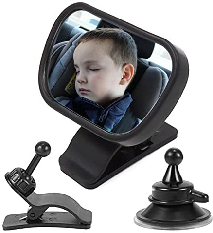 Tiandeng Miroir de Voiture pour bébé - Siège Face au Pare-Brise - Miroir de bébé de rétroviseur intérieur Automobile incassable, siège arrière de bébé de Miroir de Voiture sûr à Grand Angle
