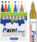 STANBLUE Paint Pens Paint Markers : 8 Coloured Oil-Based Waterproof Paint Marker Pen Quick Dry Permanent Markers for Rocks Painting, Plastic, Wood, Fabric, Glass, Metals Almost Any Surface