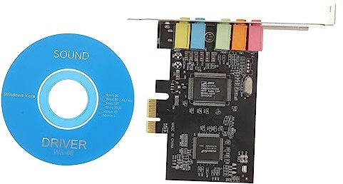 Mobestech Scheda Audio Pcie Con Staffa Basso Profilo Interfacce Audio Digitale Per Desktop Compatibile Con Sistemi Operativi Xp e Vista