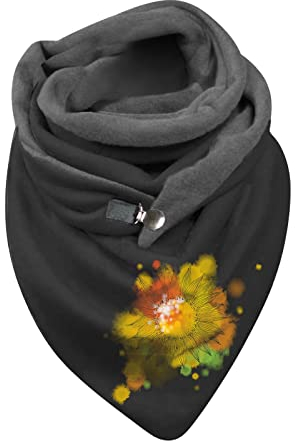 GBEN Damen Schal Baumwolle Dreieckstuch Frauen Warm Winterschal Herbstschal Dreieck Schal Halstuch Scarf Kuschelige Halswärmer Wollschal Strick-Pullover Umhängetuch Schlauchschal (TB-G, One Size)