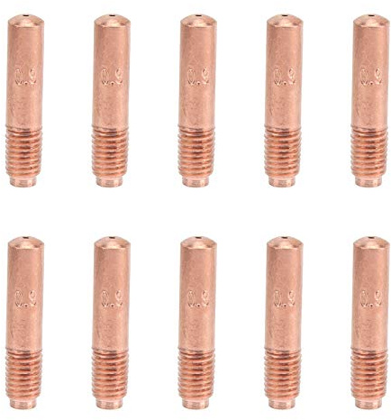 10 Stück MIG Schweißdüsen 0,9 mm Kupfer Leitdüsen Set Schweißkontaktspitzen Schweißbrenner Spitzen Verbrauchsmaterialien Schweißpistolen Zubehör