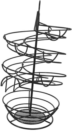 Eierkorb aus Schmiedeeisen Spiraleier-Skelter Eierständer Spiraleierhalter Hühnereierhalter eiertablett egg tray Spiral- Aufbewahrungskorb eisernes Ei Eierschale rotieren Metall