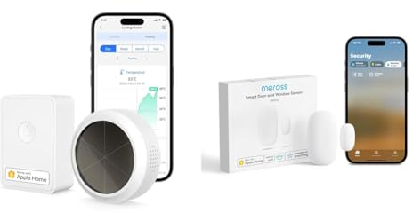 Meross WLAN Hygrometer Thermometer Innen & WLAN Tür- und Fenstersensor