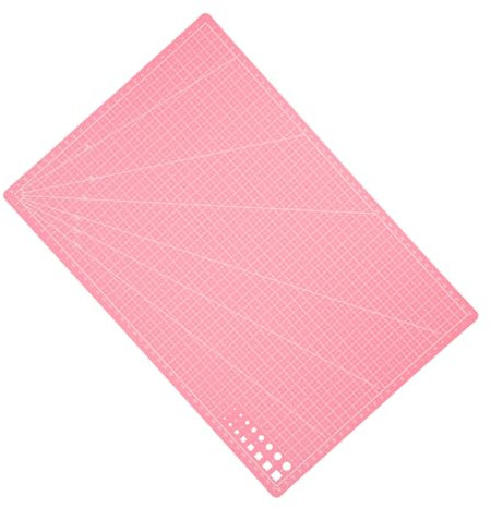 SHINEOFI Alfombrilla De Corte Doble Cara A3 45×30 Cm Color Rosa Para Manualidades y Grabado, Tablero De Plástico Pp Durable Para Proyectos De Scrapbooking y Bricolaje