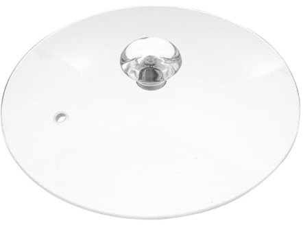 HOLIDYOYO Tapa De Olla De Vidrio Transparente Resistente Al Calor 6.57 Pulgadas Con Orificios De Ventilación Para Cocción Versátil En Cocina Hogar