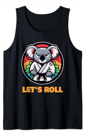 Koala Bär BJJ Gi Brazilian Jiu Jitsu Kampfkunst Let's Roll Tank Top