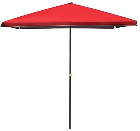 RUHEN Ombrellone da Esterno, Ombrellone Rettangolare Impermeabile con Protezione Solare da 220 cm Rimovibile, Ombrellone da Spiaggia per Ombrelloni da Piscina da Spiaggia nel Patio