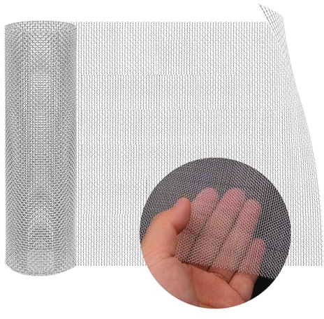 Rete metallica a maglia fine, 30 x 250 cm, larghezza maglie: 1 mm, griglia per topi, filtro per arvicole