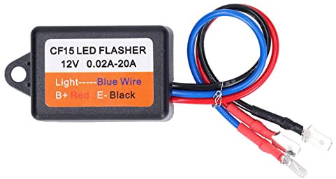 EVTSCAN Controller Flash Strobo, Controller Luce di Emergenza LED Impermeabile, 45 75 Flash al Minuto, Efficienza Energetica, per Illuminazione di Sicurezza del Veicolo