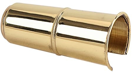 Metallkappe Schutzkappe für Saxophon C53f 73mm Gold | Altsaxophon Schutzhülle, Metallausführung, ein Stück, Kompakte Größe für Musikinstrumente