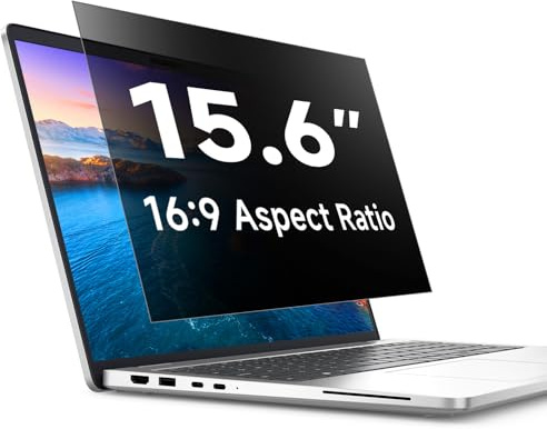 STARY Laptop Privacy Screen 15.6 Inch Removable, 16:9 Aspect Ratio | Anti Spy Blue Light Glare Laptop Privacy Shield for Dell/Hp/Acer/Lenovo/ThinkPad/Samsung/Asus/Sony(Width 13.58“xHeight 7.64)