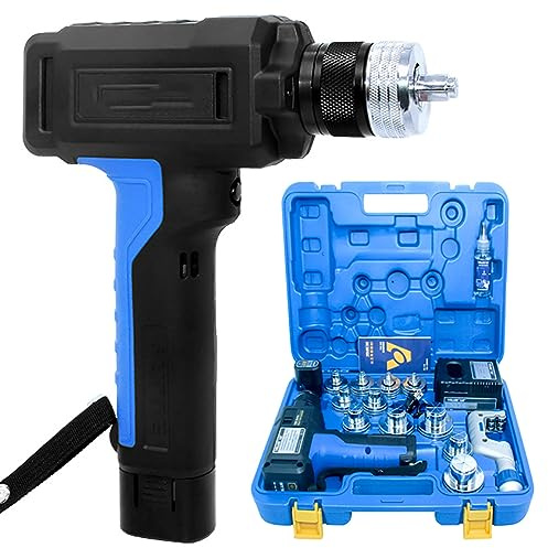 Copper Tube Expander Tool Kit with Cutters and Deburring Tool for Air Conditioners, 3/8 to 1-5/8 Inch Automatic Tubing Flare Expander