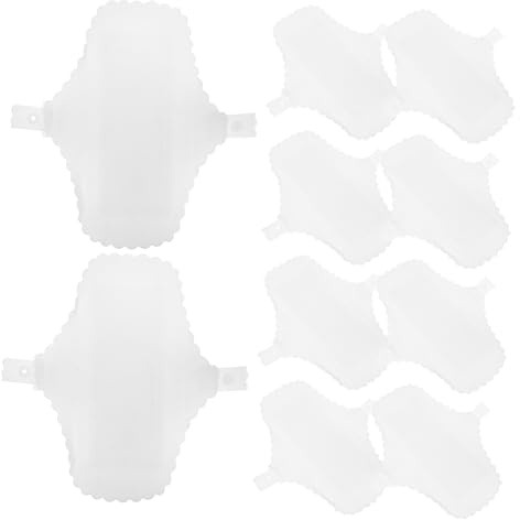 Veemoon 10 Pièces Lot de Protège-slips Menstruels Coton Réutilisables Lavables Imperméables et Confortables Doublure Hygiénique pour Femmes et Filles Protection Périodique Pratique