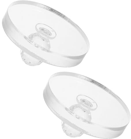 Sello de Prensa para Sombras de Ojos de Plástico, 2 Piezas | Transparente, Formato Redondo de 5, 7cm, para Rubor E Iluminador, Accesorio de Maquillaje