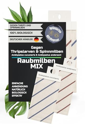 GardenTaurus Raubmilben gegen Thrips, Spinnmilben, Weiße Fliege und weitere Schädlinge (64, Mix gegen Thrips/Spinnmilbe)