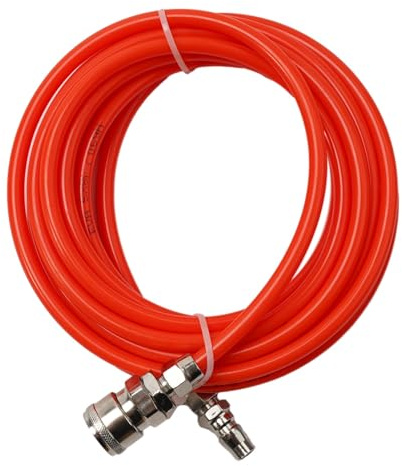 FACAIIO Tuyau d'air pneumatique 5 x 8 mm avec compresseur d'air à connecteur rapide, rouge, 510152030 mètres de long
