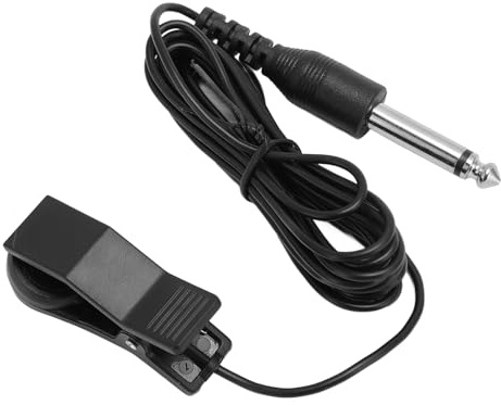 Haofy Pastilla Vocal Profesional con Clamp/Holder, Pastilla Portátil para Instrumentos de Cuerda para Guitarras, Ukeleles, con Clamp/Holder de Micrófono de Alta Precisión para Entornos Ruidosos, con