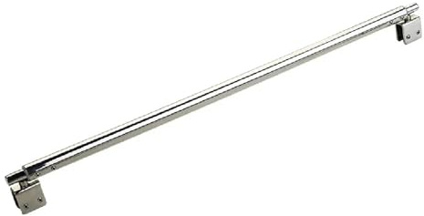 Barre de support pour porte de douche en acier, Barre de support for paroi douche en acier inoxydable argenté, réglable 300 à 500 mm for verre 8 12(Double Head)