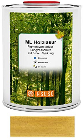 Asuso legno LASUR protezione di lunga durata 0,75 L rovere chiaro