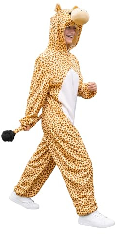 Ikumaal Giraffen-Kostüm, J24 M-L, für Erwachsen-e Männer Frau-en, Giraffe ZOO Safari Kostüm-e Fasching Karneval Fasnacht Faschingskostüm-e Karnevalskostüm-e