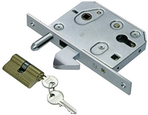 Serratura da Infilare a Gancio Comunello art .Fc 215 Misura 60 mm Frontale 25 mm