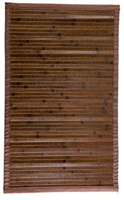 Estores Basic Natural Alfombra, Bambú, Marrón Oscuro, 60X90