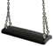 Spilli Outdoor World Sedile Altalena di Gomma Nero con catene uso commerciale