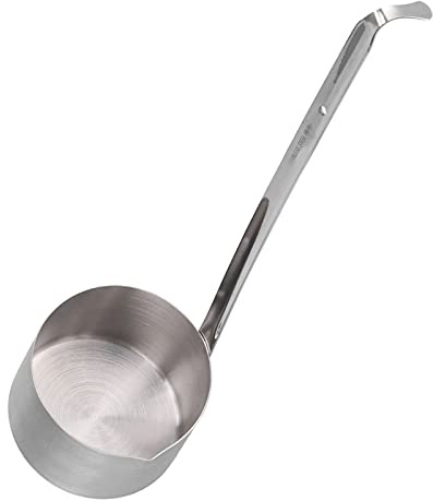 Alvinlite Schöpfkelle aus Edelstahl, Suppenkelle, Weinschöpflöffel mit langem Griff, Biergießkelle mit Hakenkelle(16.91 oz)