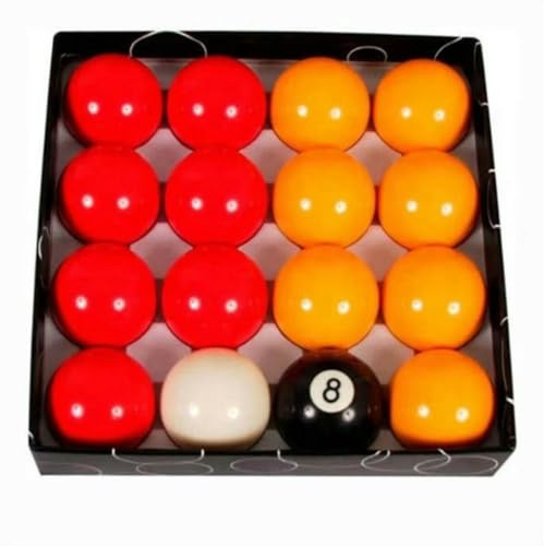Pegasi Casino English Pool Balls Set 16 Stück - 57,2mm - Phenolharz - Polierte Billardkugeln - Langlebige Billardkugeln - A Klasse Biljartset - Passend für Englische Pooltafeln - Billard Zubehör