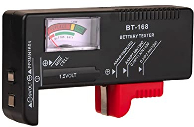 Augnongly BT-168 Batterie AA/AAA/C/D/9V/1.5V Batteria a bottone universale Contatore a codice colore Indica Volt Tester Veificatore BT168