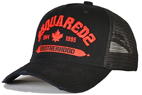 Wantism Dsquared2 basebollkeps justerbar snapback mesh hatt för sommar flerfärgad, flerfärgad